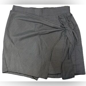 FP Movement Free People Side Tie Wrap Skort Black White Houndstooth L NWT